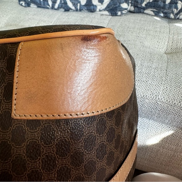 Authentic Vintage Celine Macadam Boston Bag - Picture 16 of 17